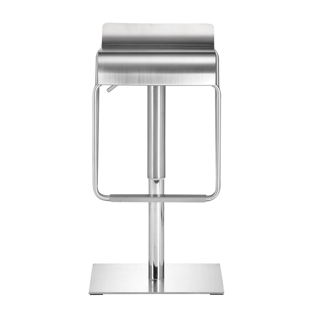 Dazzer Barstool Brushed Stainless Steel Silver. Picture 3