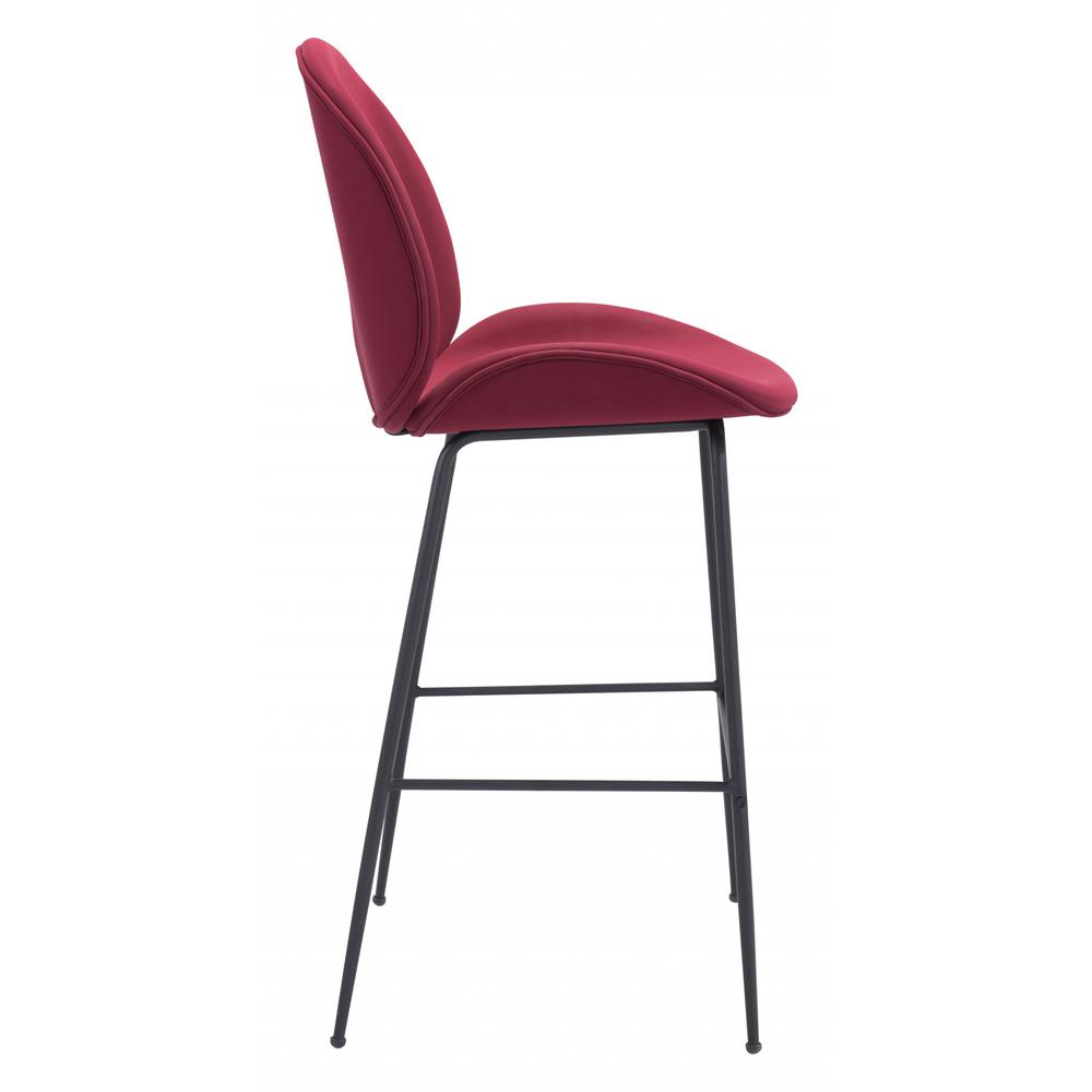 Miles Bar Chair Red Red. Picture 2