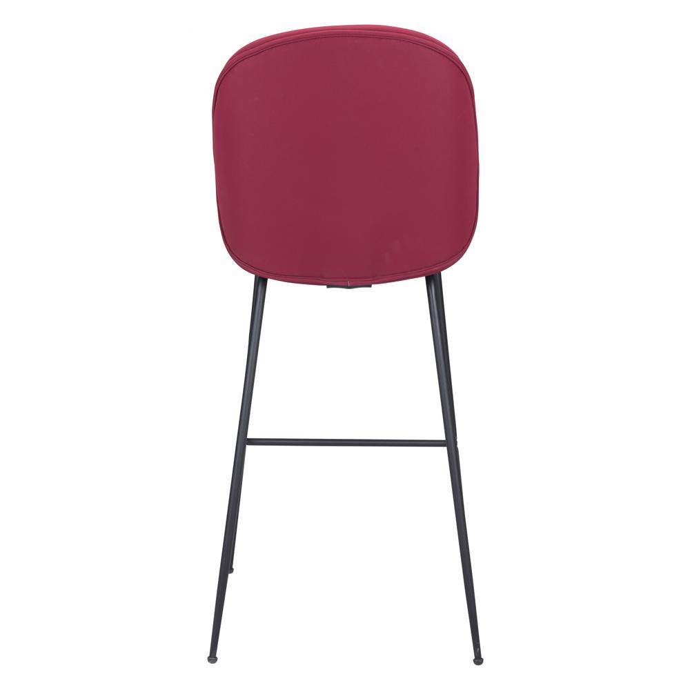 Miles Bar Chair Red Red. Picture 4