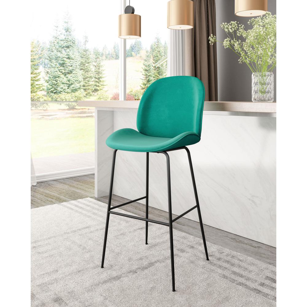 Miles Bar Chair Green Green. Picture 6