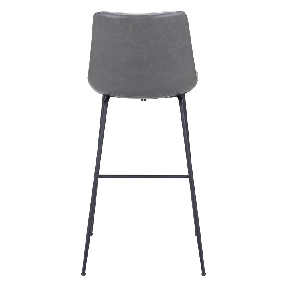 Gray and Black Bar Chair. Picture 4