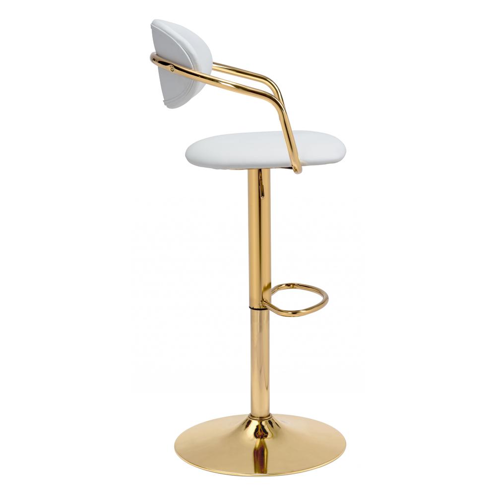 Gusto Bar Chair White & Gold White & Gold. Picture 2