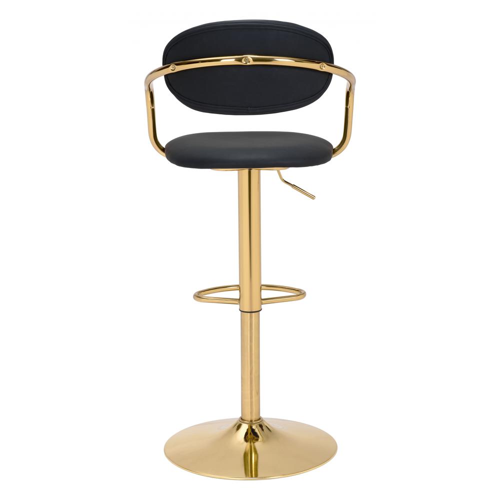 Gusto Bar Chair Black & Gold Black & Gold. Picture 4