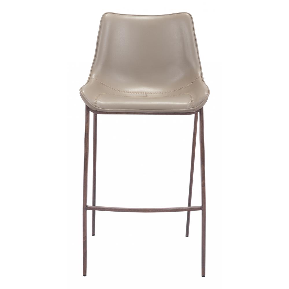 Magnus Bar Chair (Set of 2) Gray & Walnut Gray & Walnut. Picture 4