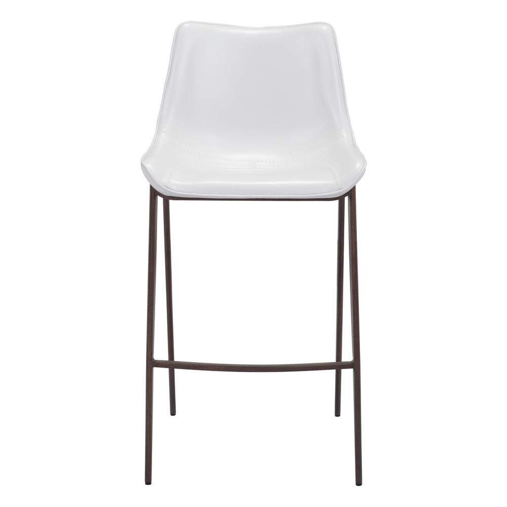 Magnus Bar Chair (Set of 2) White & Walnut White & Walnut. Picture 4