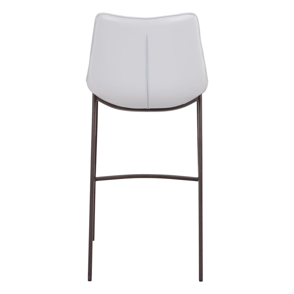 Magnus Bar Chair (Set of 2) White & Walnut White & Walnut. Picture 5