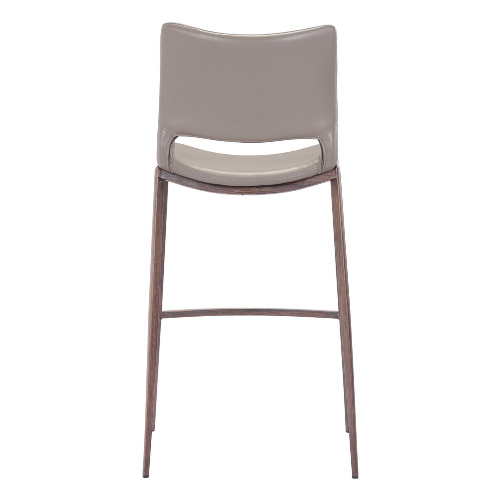 Ace Bar Chair (Set of 2) Gray & Walnut Gray & Walnut. Picture 5