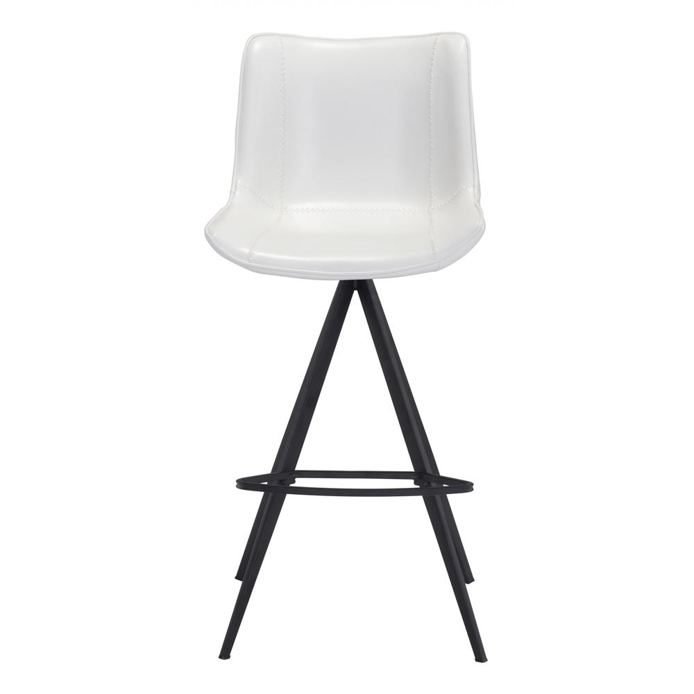 Aki Bar Chair (Set of 2) White & Black White & Black. Picture 4