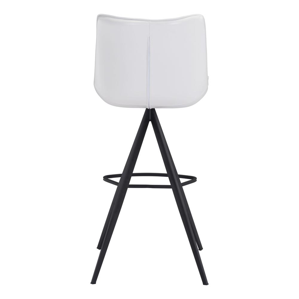 Aki Bar Chair (Set of 2) White & Black White & Black. Picture 5