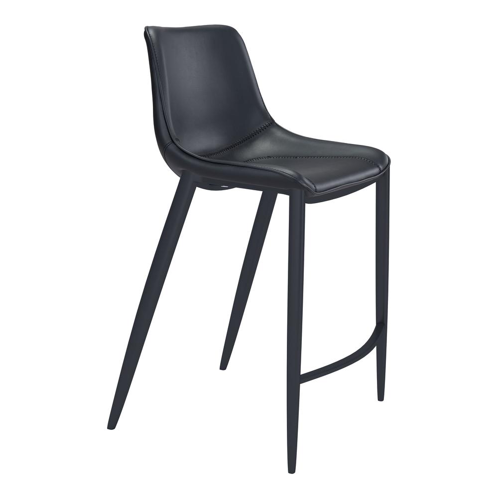 Magnus Bar Chair (Set of 2) Black Black. Picture 2
