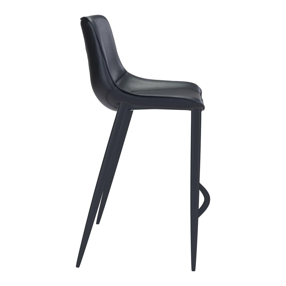 Magnus Bar Chair (Set of 2) Black Black. Picture 3