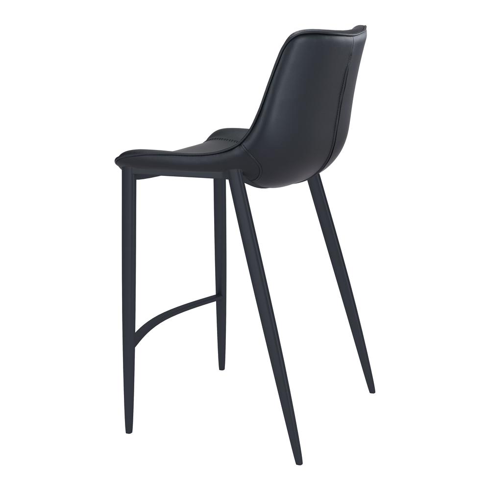 Magnus Bar Chair (Set of 2) Black Black. Picture 6