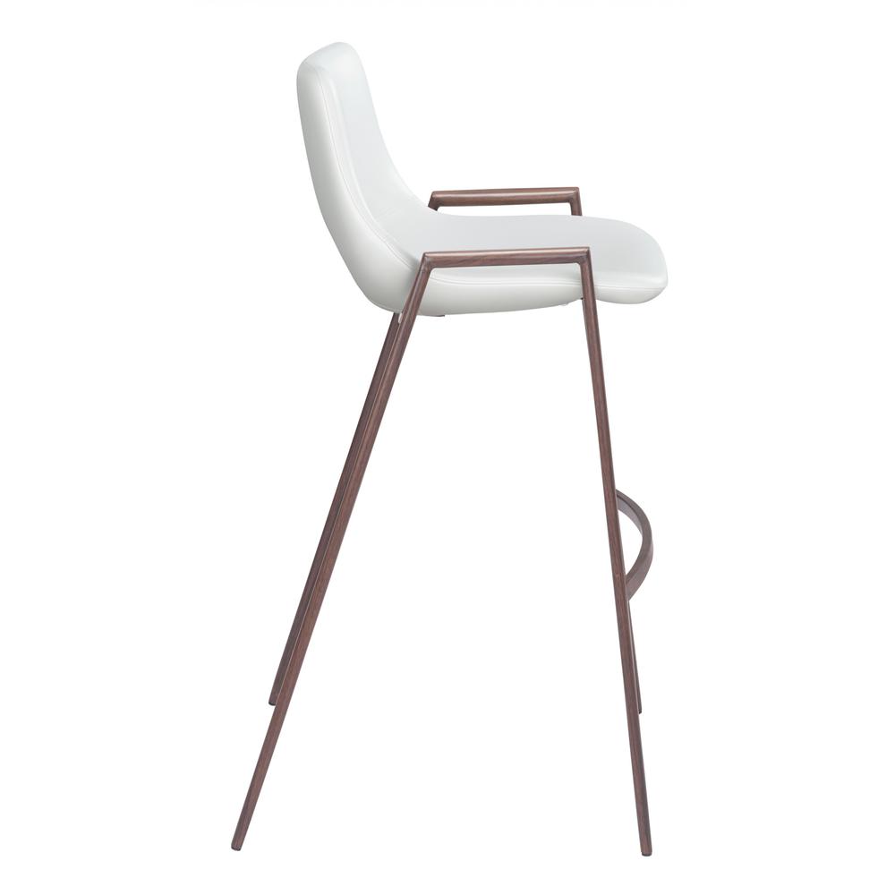 Desi Bar Chair (Set of 2) White White. Picture 3