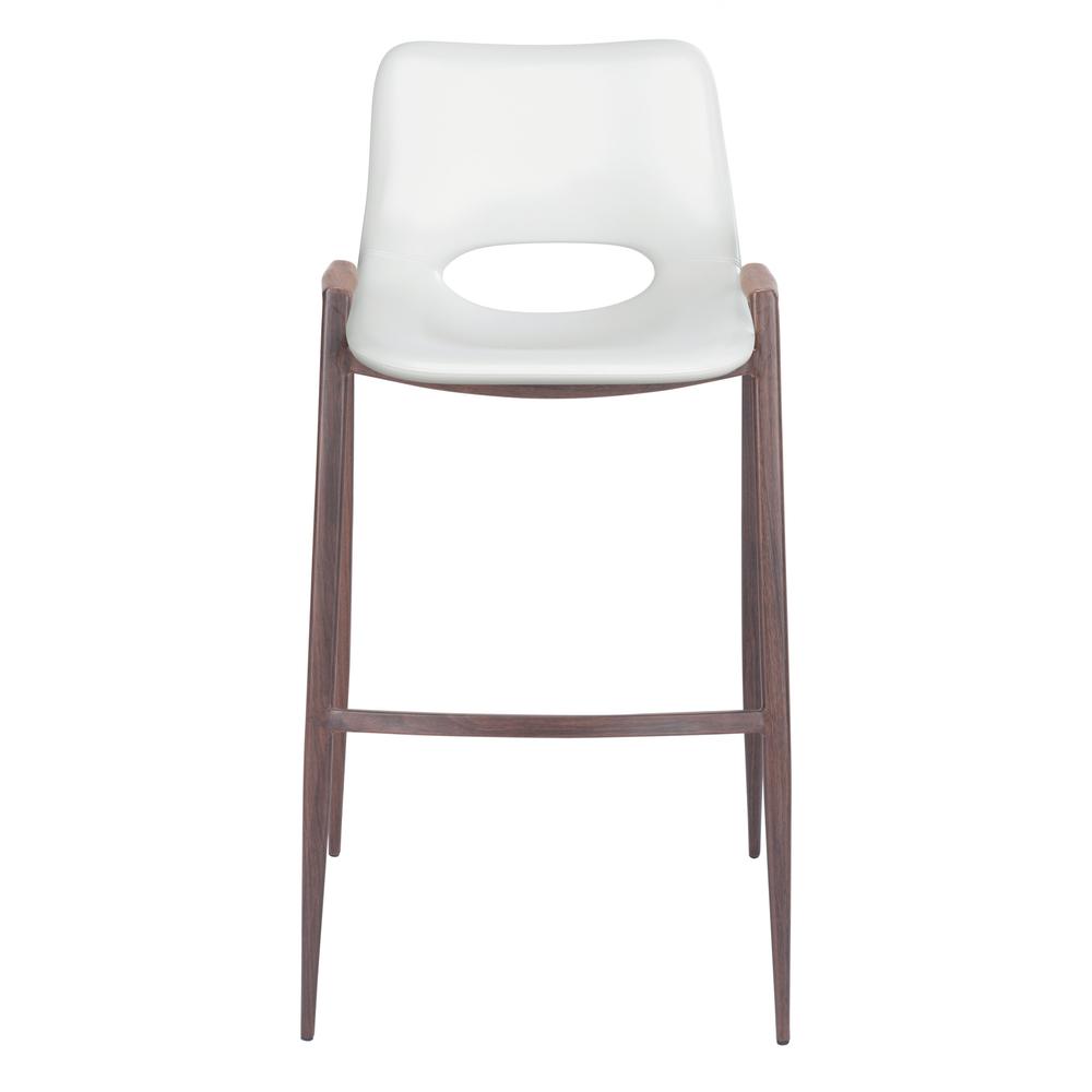 Desi Bar Chair (Set of 2) White White. Picture 4