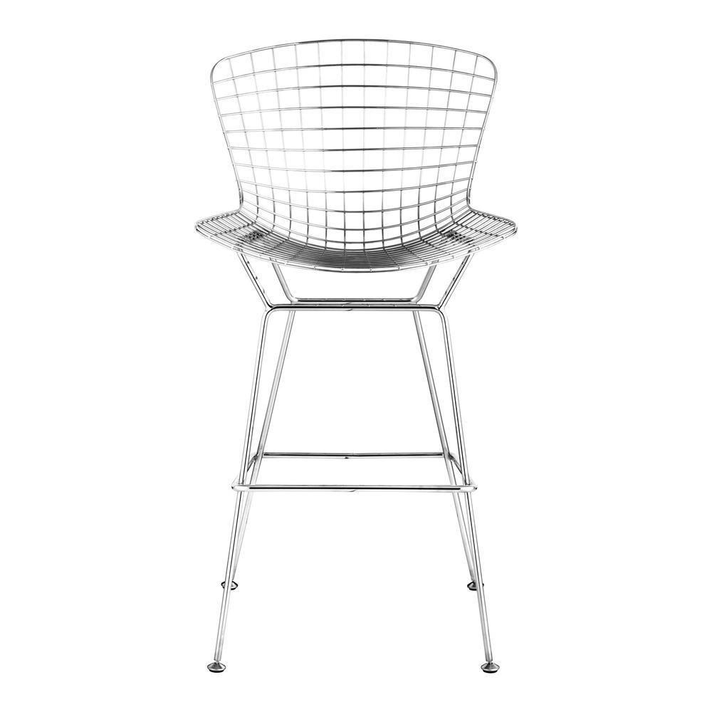 Wire Bar Chair (Set of 2) Chrome Chrome. Picture 4