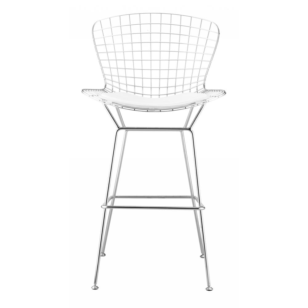 Wire Bar Chair (Set of 2) Chrome Chrome. Picture 7