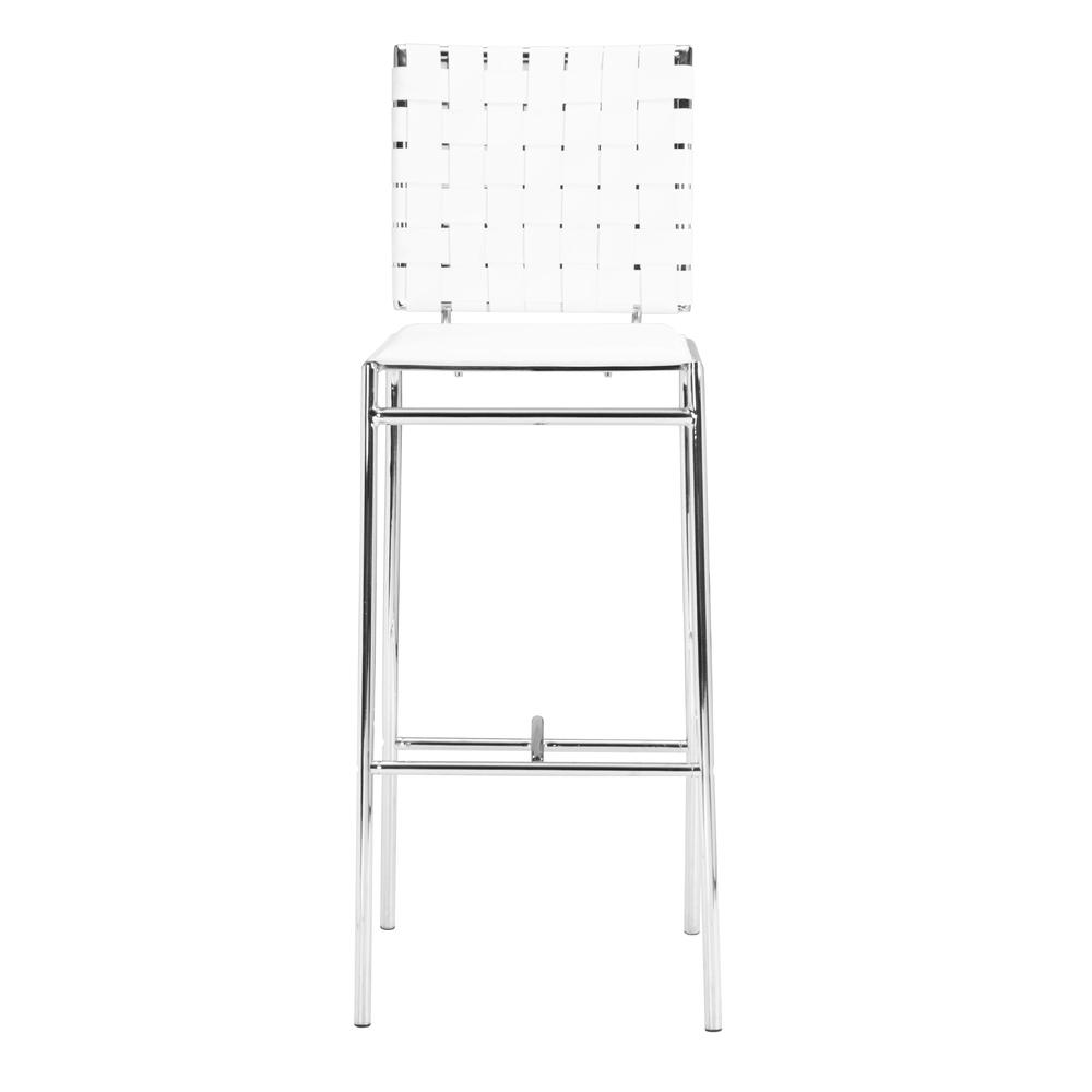 Criss Cross Bar Chair (Set of 2) White White. Picture 4