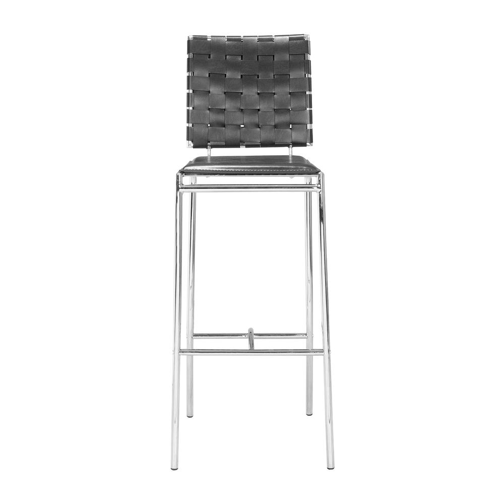 Criss Cross Bar Chair (Set of 2) Black Black. Picture 4
