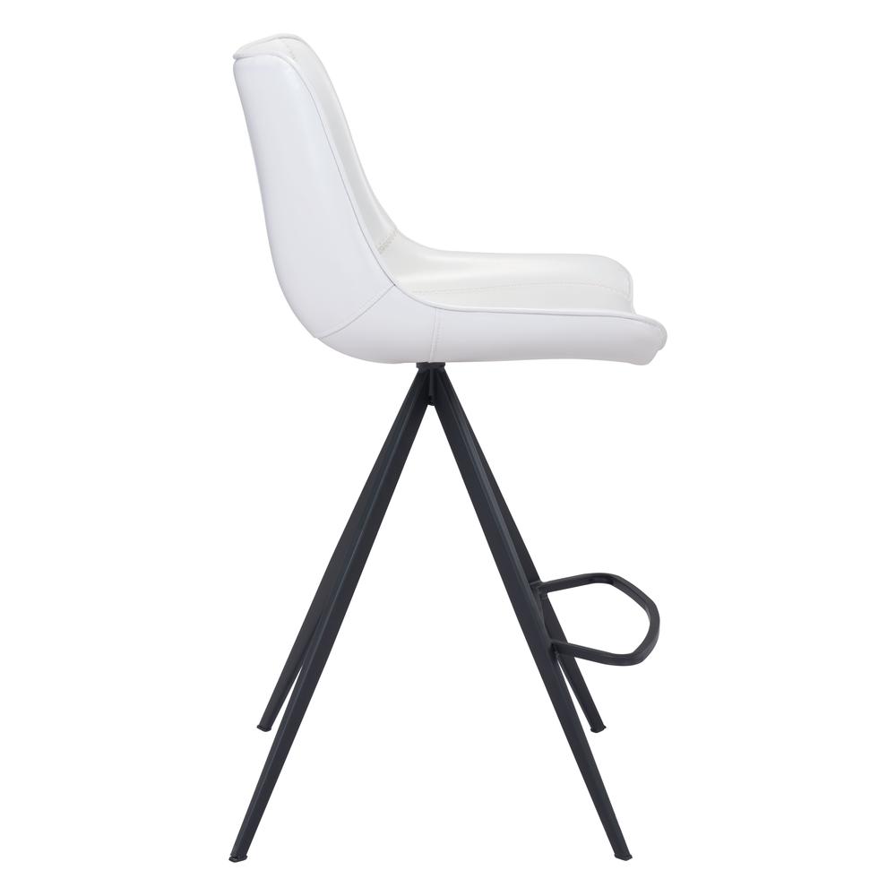 Aki Counter Chair (Set of 2) White & Black White & Black. Picture 3