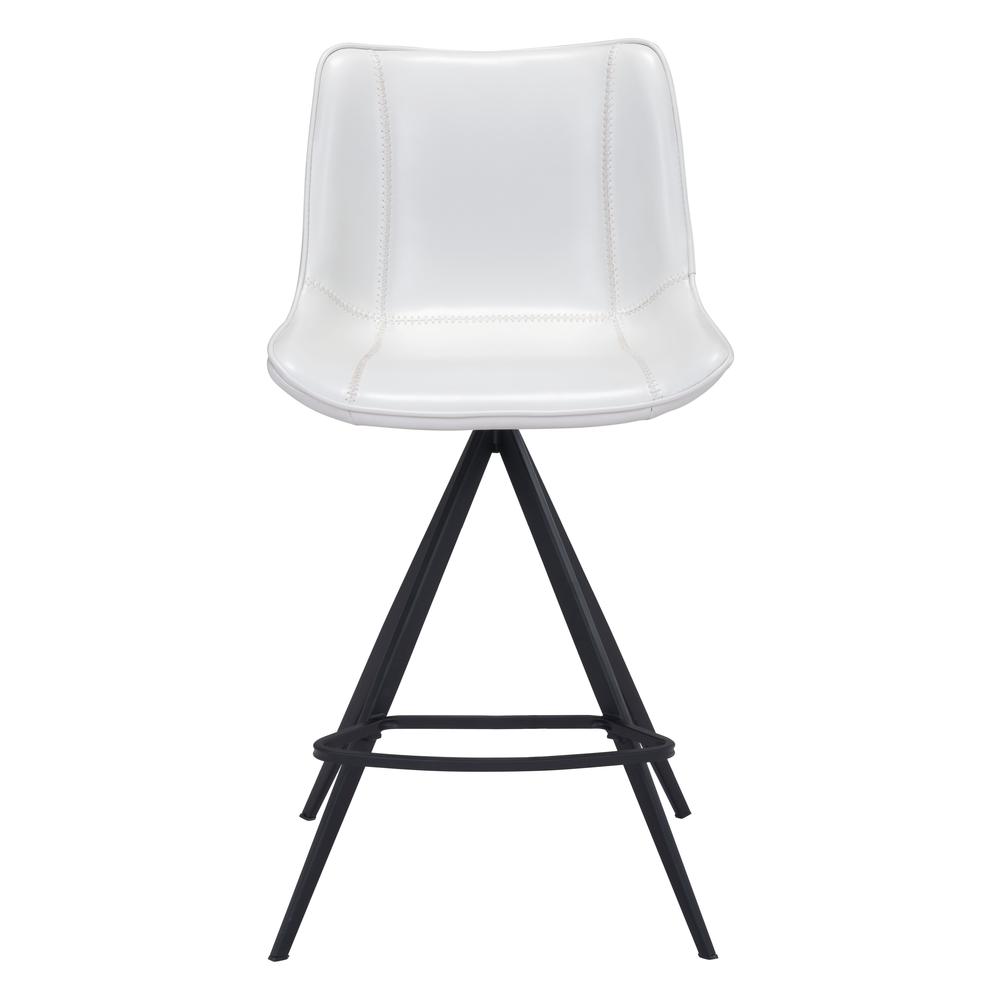 Aki Counter Chair (Set of 2) White & Black White & Black. Picture 4