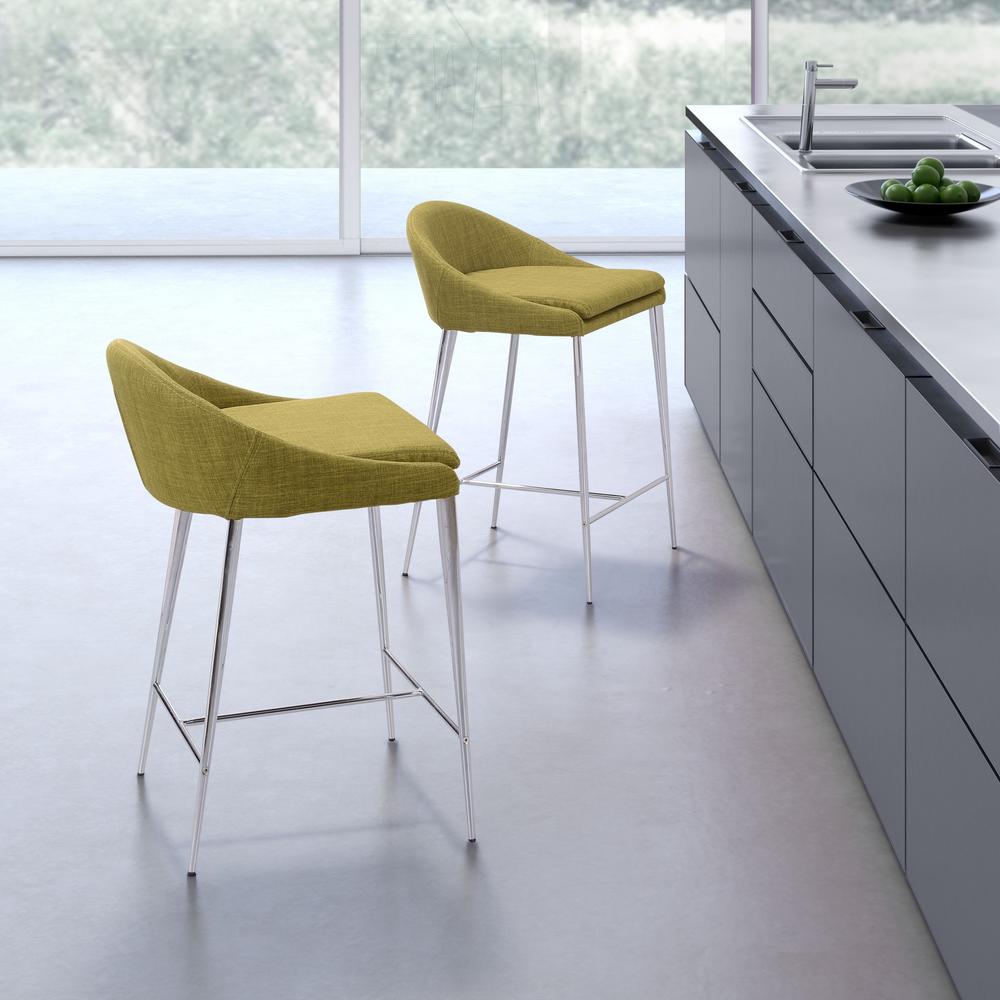 Reykjavik Counter Chair (Set of 2) Pea Green Pea Green. Picture 7