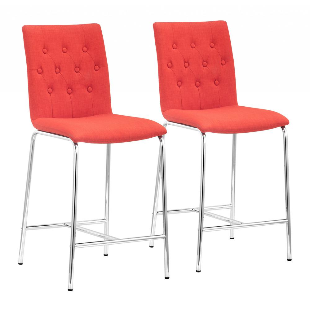 Uppsala Counter Chair (Set of 2) Tangerine Tangerine. Picture 1