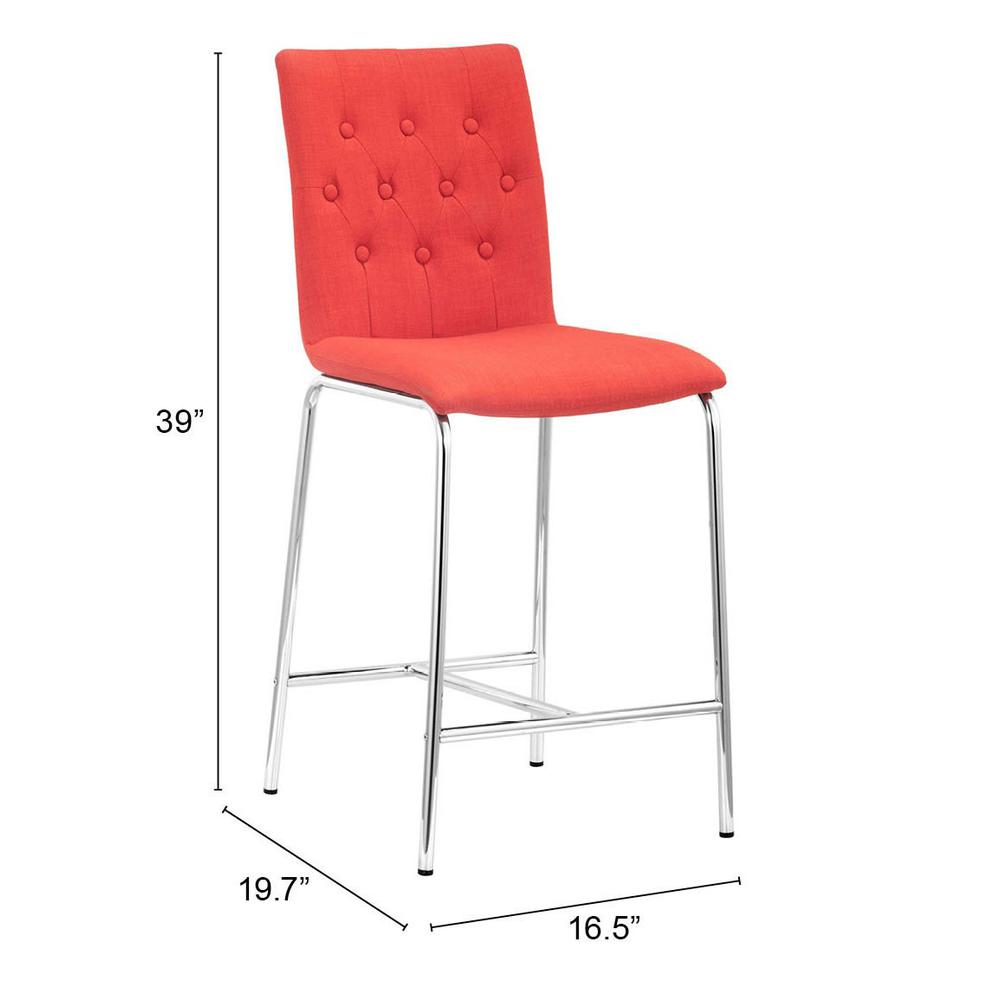 Uppsala Counter Chair (Set of 2) Tangerine Tangerine. Picture 8
