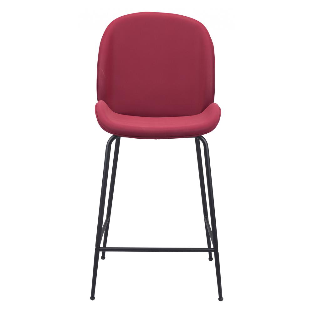 Miles Counter Chair Red Red. Picture 3