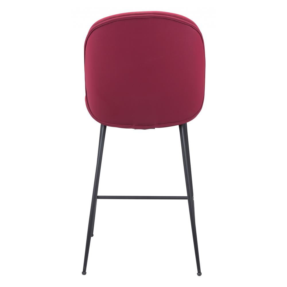 Miles Counter Chair Red Red. Picture 4