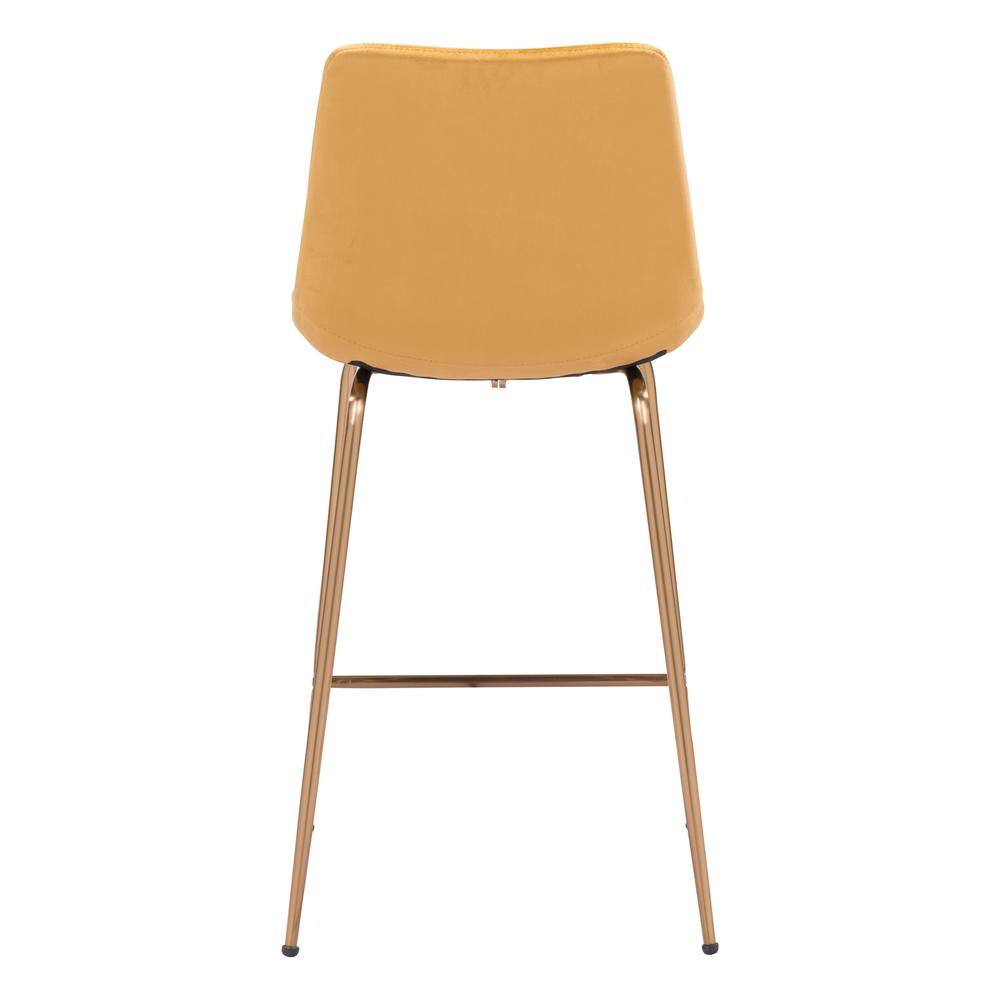 Tony Counter Chair Yellow & Gold Yellow & Gold. Picture 4