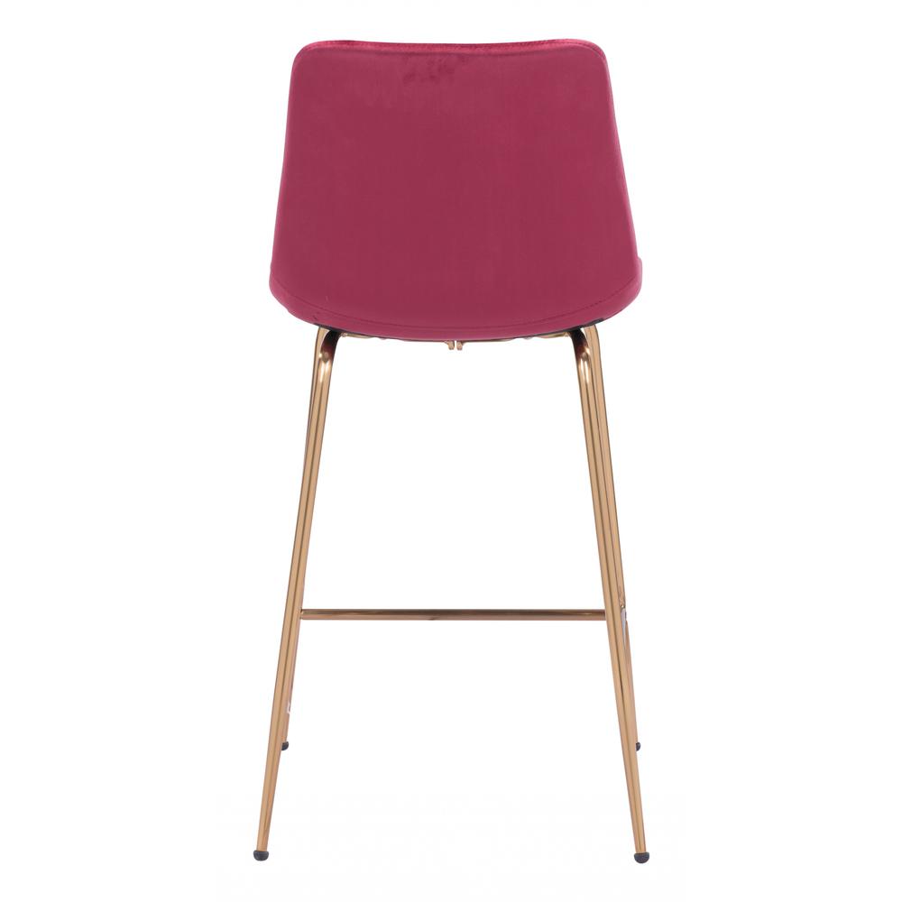 Tony Counter Chair Red & Gold Red & Gold. Picture 4