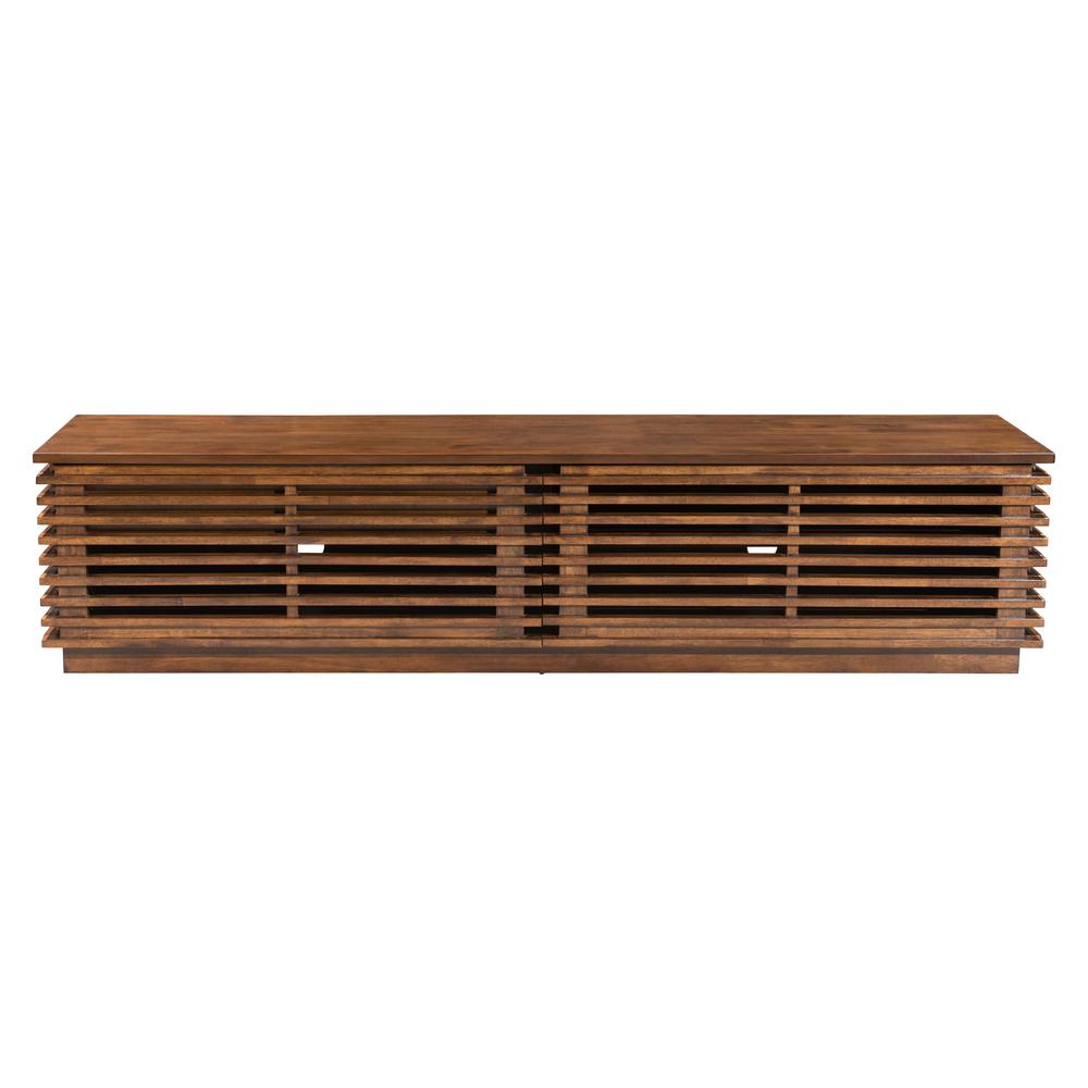 Linea Wide Entertainment Stand Walnut Walnut. Picture 3
