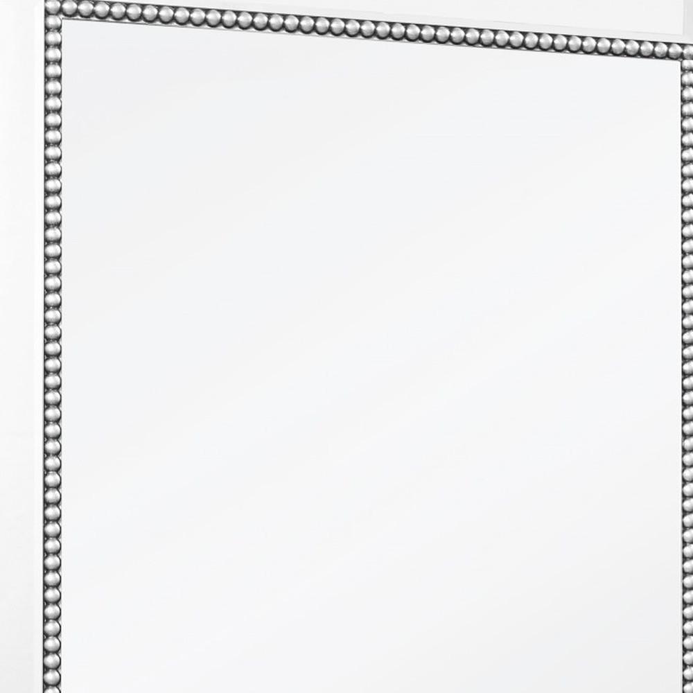 Silver Rectangle Accent Glass Mirror. Picture 3