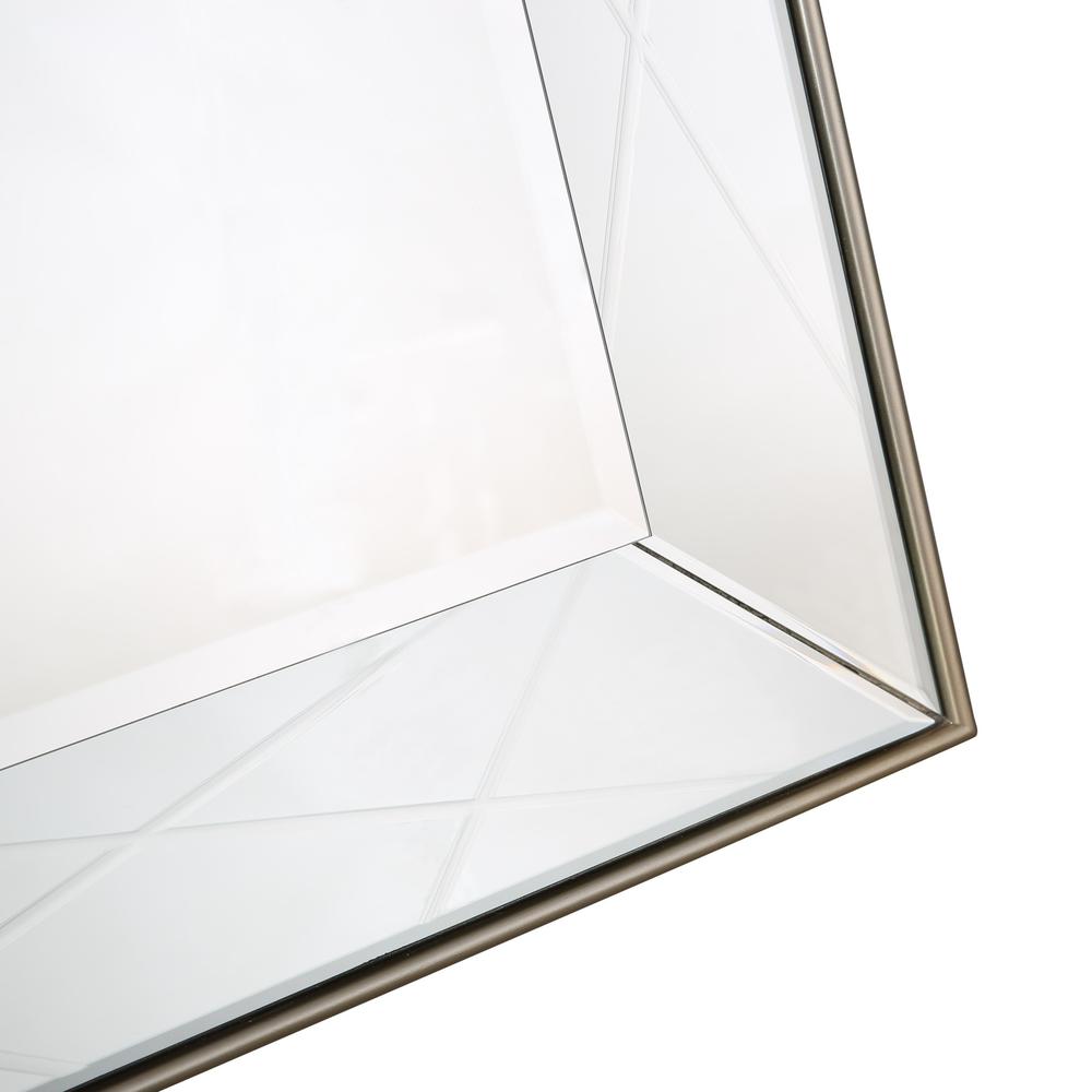 Champagne Rectangle Accent Metal Mirror. Picture 5
