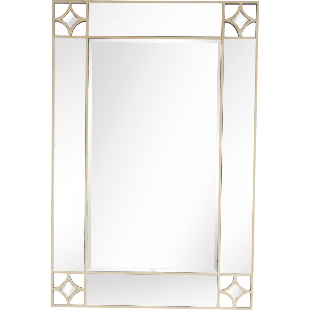 Champagne Finish Wall Mirror. Picture 1