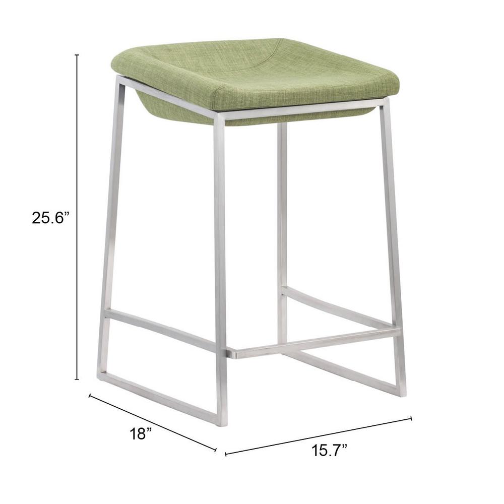 Lids Counter Stool (Set of 2) Green Green. Picture 9
