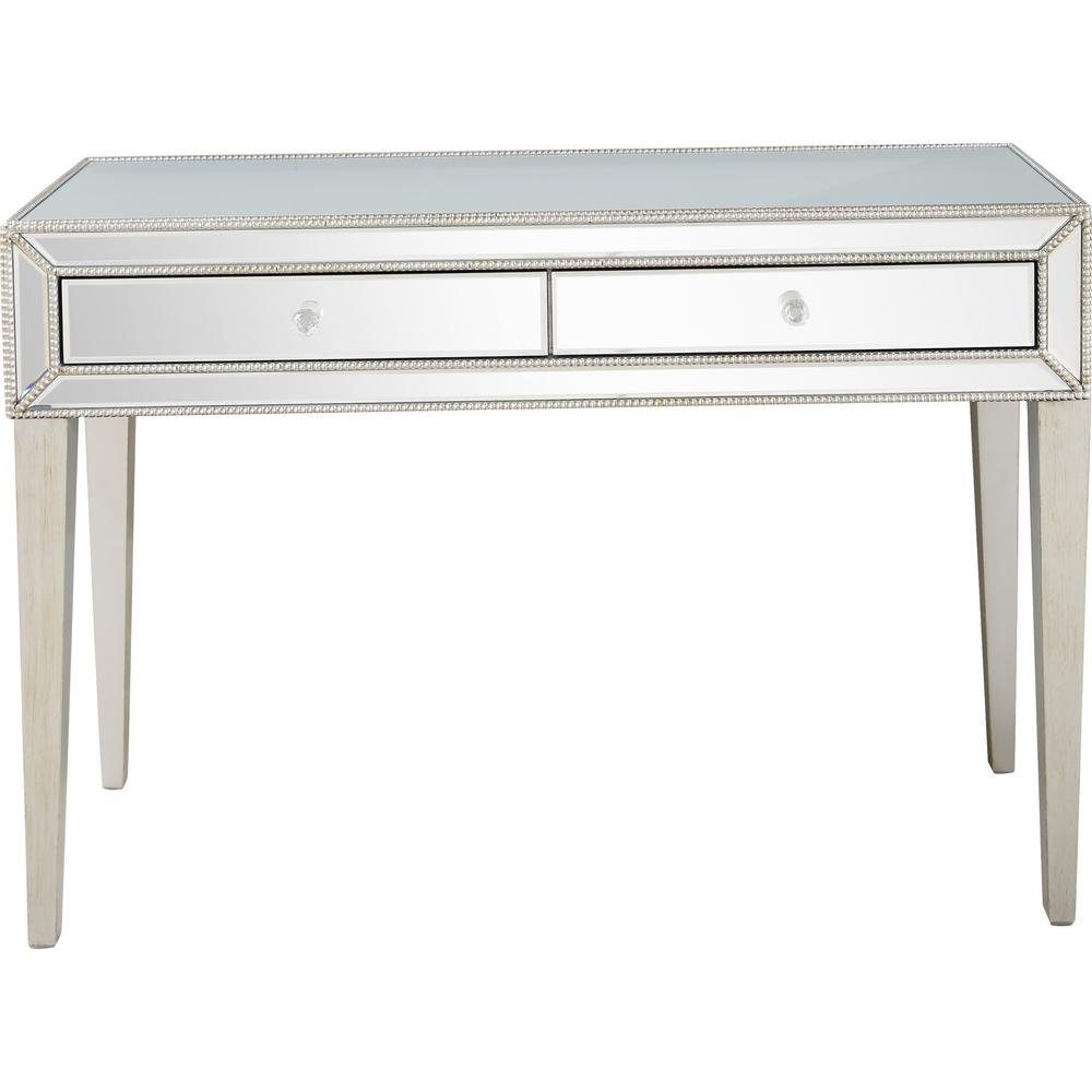 Silver Beaded Console Table. Picture 2