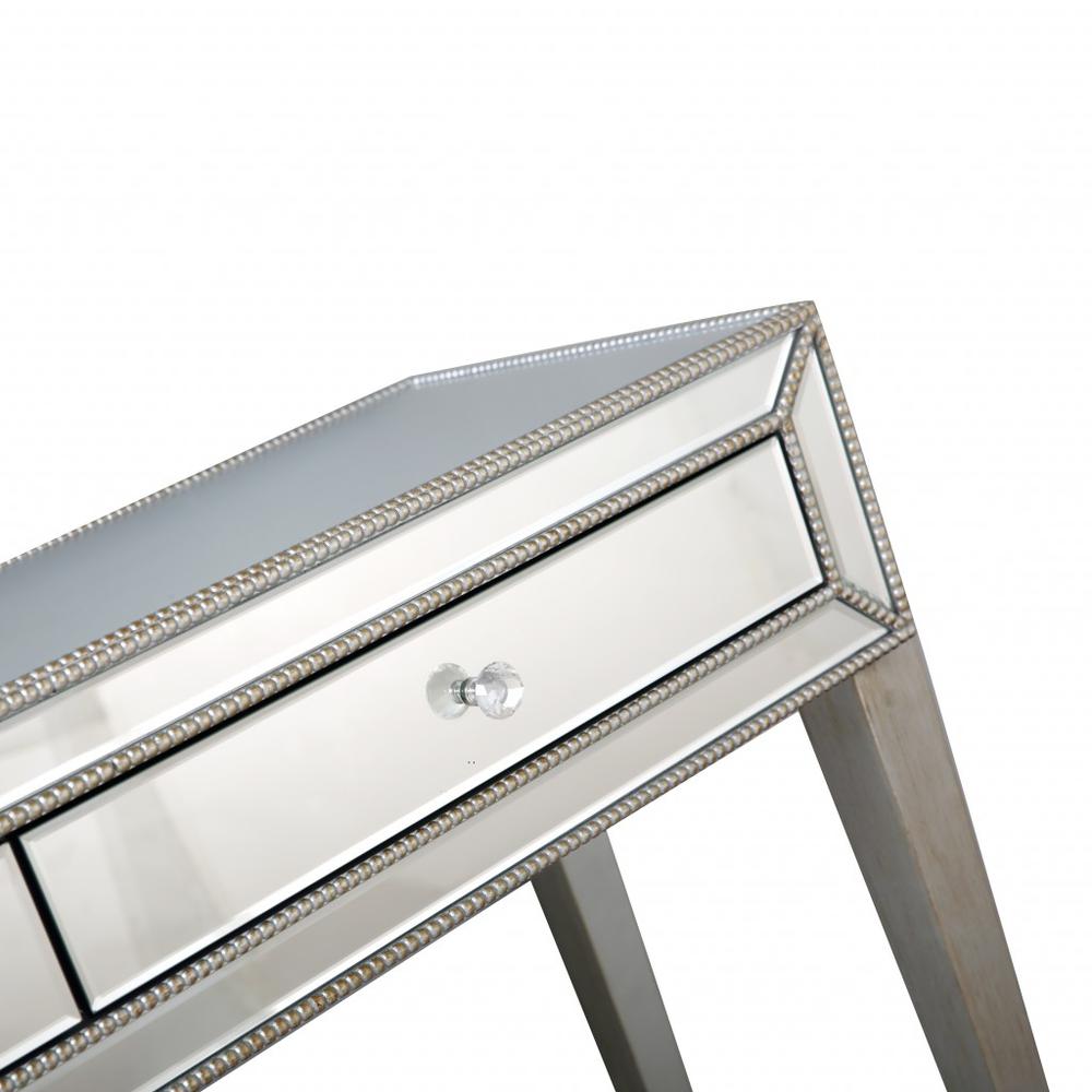Silver Beaded Console Table. Picture 7