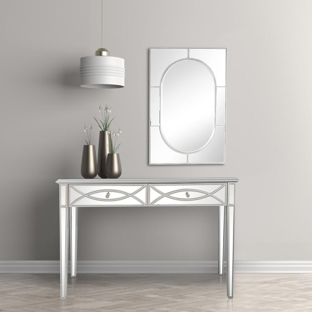 Silver Glass Mirror and Console Table. Picture 7