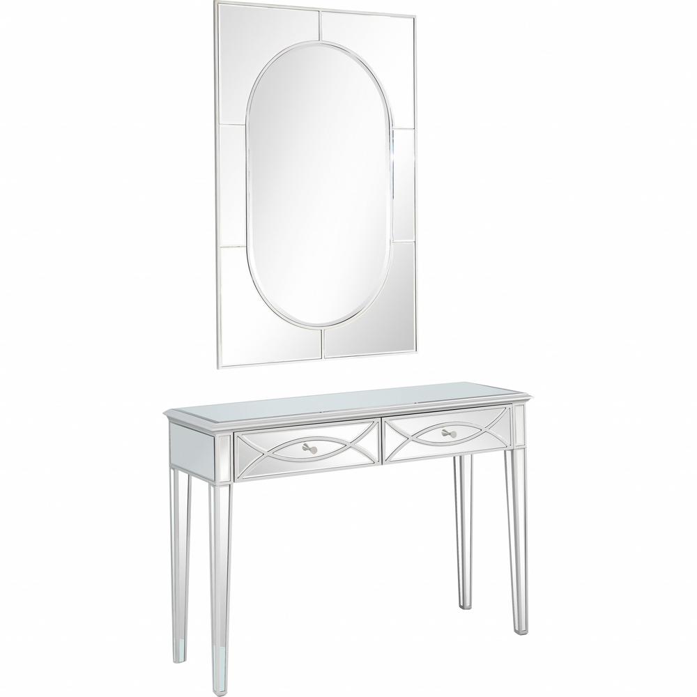 Silver Glass Mirror and Console Table. Picture 3
