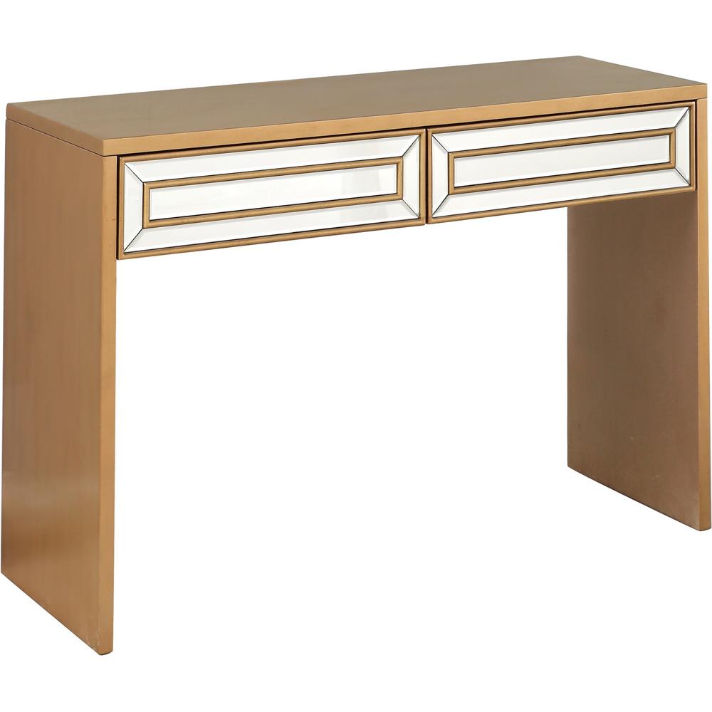Antiqued Gold Finish Console Table. Picture 2