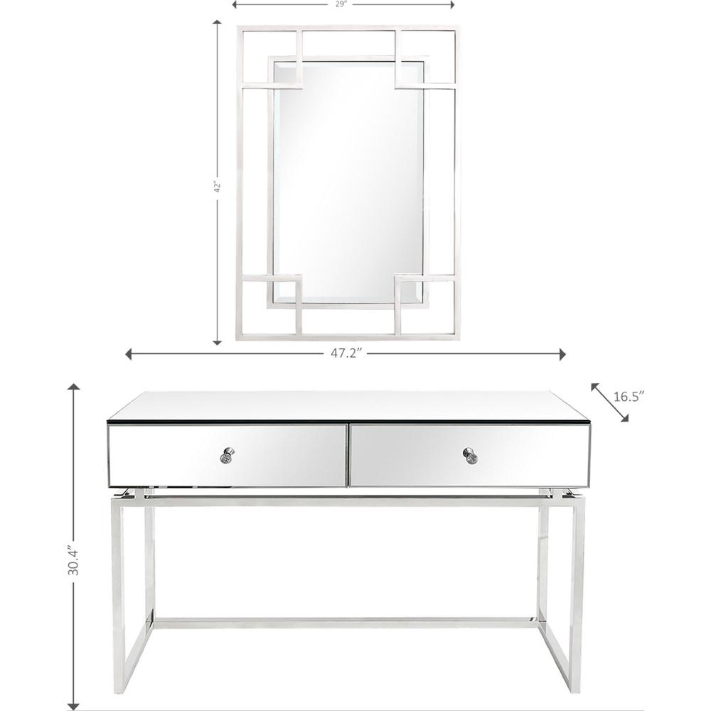 Silver Chic Mirror and Console Table. Picture 7