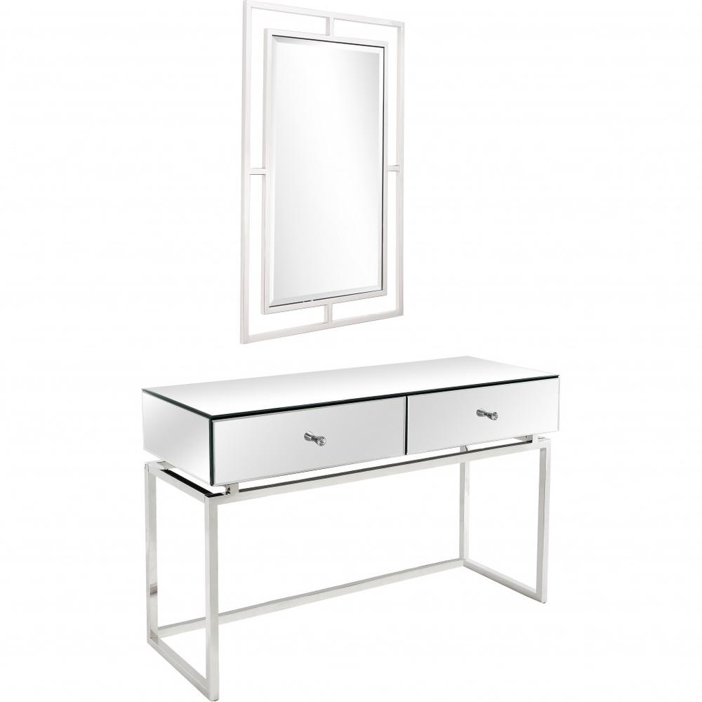 Silver Chic Mirror and Console Table. Picture 2