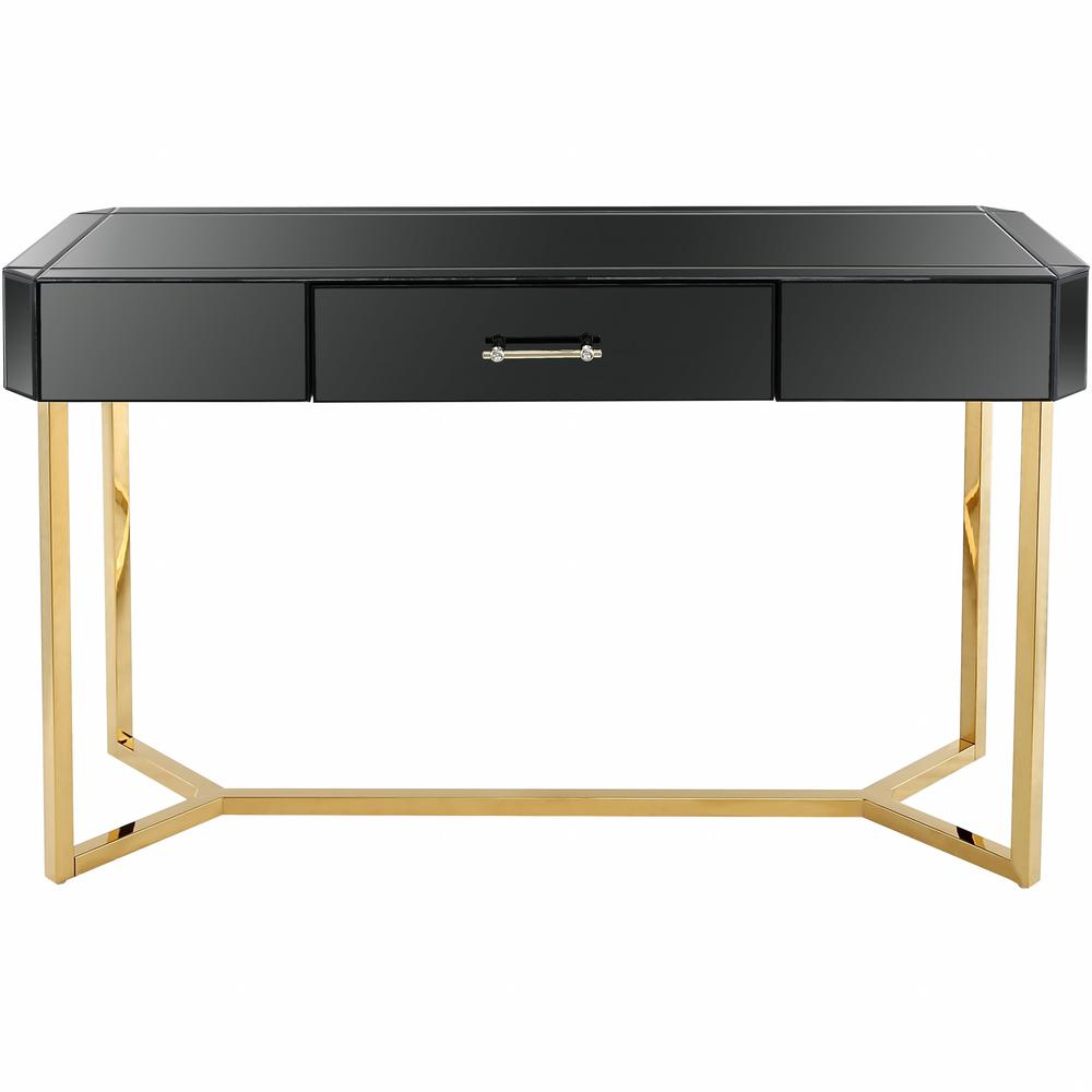 Black and Gold Console Table. Picture 1