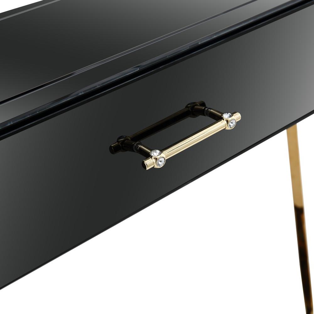 Black and Gold Console Table. Picture 6