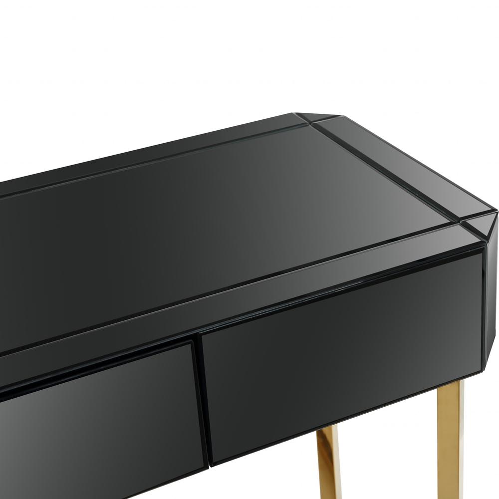 Black and Gold Console Table. Picture 4
