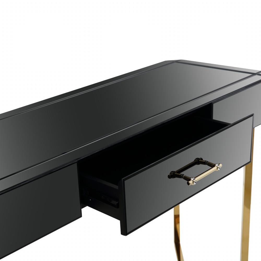 Black and Gold Console Table. Picture 5