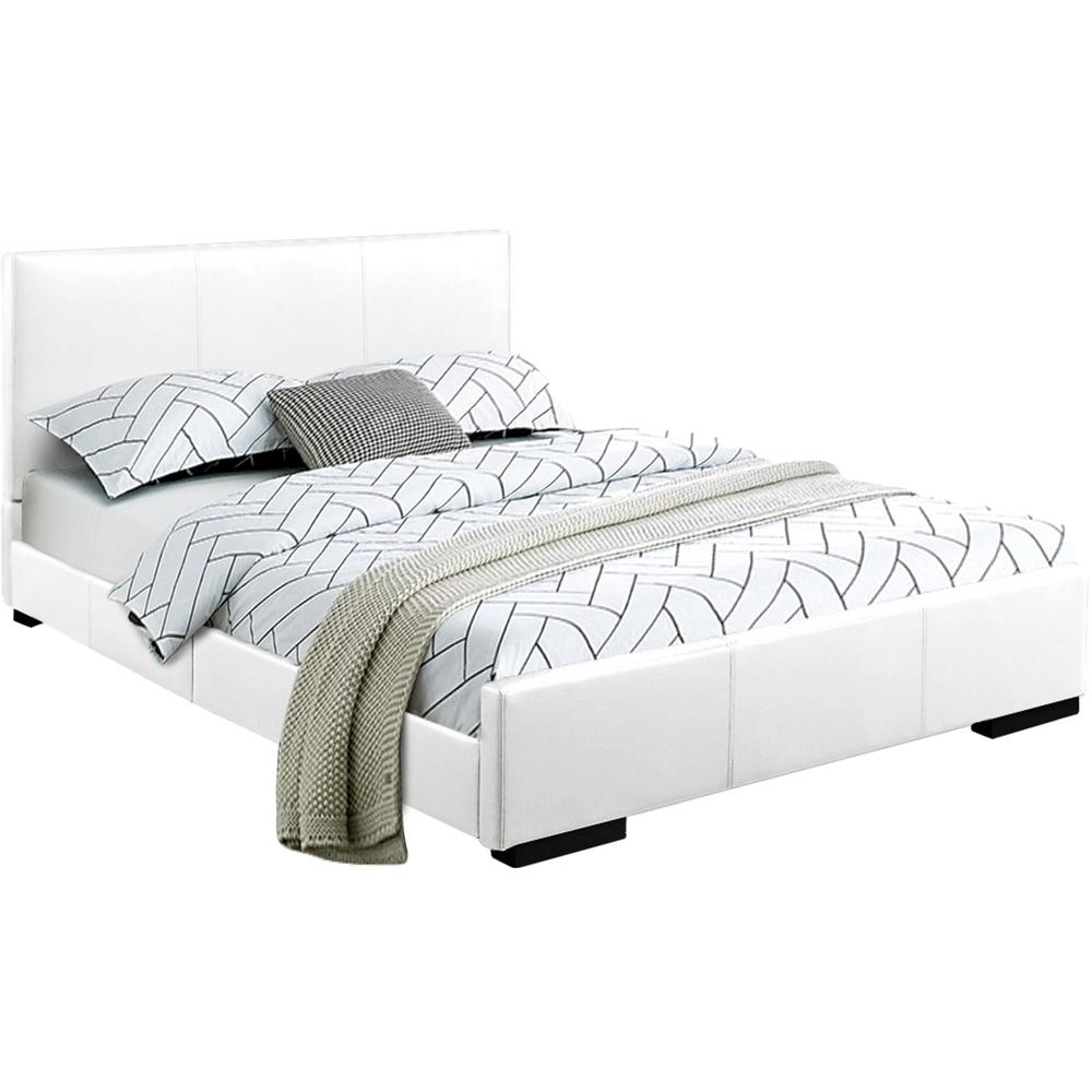 White Platform Twin Bed. Picture 5