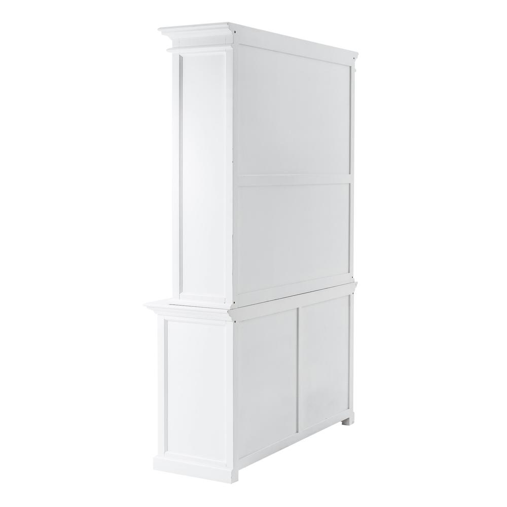 Classic White Buffet Hutch Unit with 2 Adjustable Shelves. Picture 6