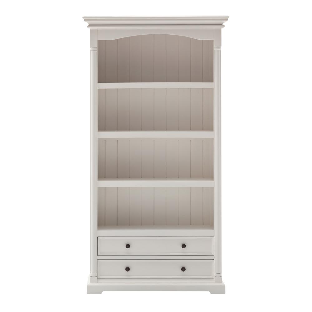 Classic White Bookcase with Drawers Classic White. Picture 1